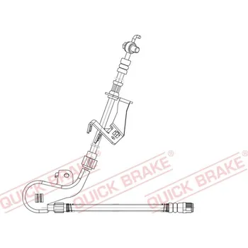 Brzdová hadice Brzdová hadice QUICK BRAKE 58.875X