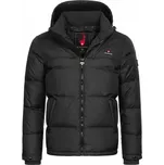 Pánská péřová bunda HÖHENHORN BRISTEN XL Černá, Bílá, Červená