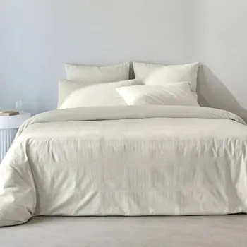 Povlečení Blancheporte Jednobarevné povlečení ze žabičkované bavlny režná povlak na polštář 50x70 cm