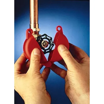 Ventil Uzamykatelný uzávěr ventilu, průměr 25 - 64 mm, červený