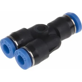 FestoPneumatická armatura, Zásuvný 4 mm - Zásuvný 3 mm - Nástrčný 3 mm, Y-adaptér trubka-trubka