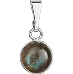 Stříbrný přívěsek s pravým minerálním kamenem 14033.3 Labradorit