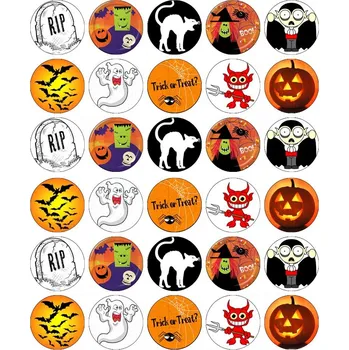 Přisada na vaření a pečení Halloween č.7 - tisk na jedlý papír - Bez úprav / Fondánový list +40 Kč / Bez decor gelu