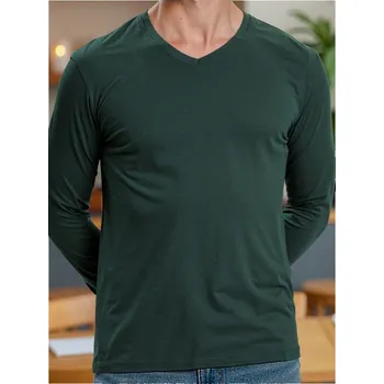 Sinsay - Bavlněné tričko Basic - zelená - 652EY-67X - 652EY-67X-2XL-1