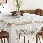 AŽUROVÝ UBRUS OLIVIA 85X85 CM BÍLÝ