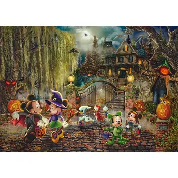 Puzzle SCHMIDT Disney Mickey a Minnie o Halloweenu 1000 dílků