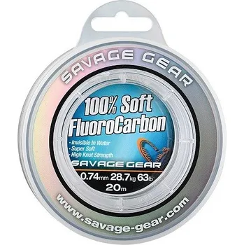 Savage Gear Florocarbon Soft Fluoro Carbon 50m Nosnost: 3,5kg, Průměr: 0,22mm