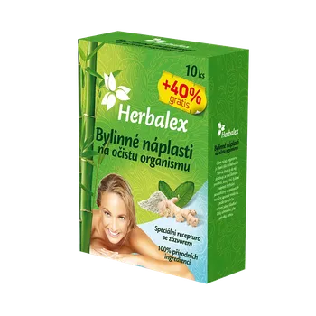 Masážní přípravek Herbalex Bylinné náplasti na očistu organismu 14 ks