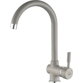 Vodovodní baterie Laveo Dřezová baterie Lete s otočným raménkem - BQX_968D, šedý granit