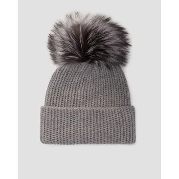 Čepice Dámská šedá Kašmírová čepice William Sharp A912-light-grey