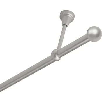 Garnýž Garnýž kovová jednořadá 16mm Koule satina 430 cm (do stropu / na tunýlek - bez kroužků)