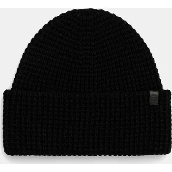 Čepice Čepice s příměsí vlny AllSaints černá barva, 29ASMC531463 99X, vel. ONE SIZE