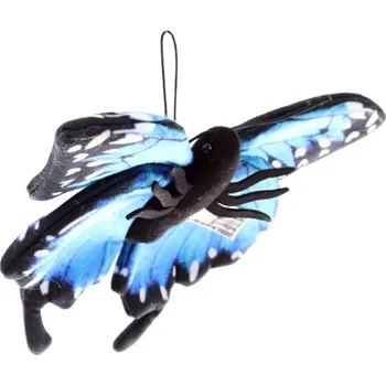 plyšák Lamps Eco Friendly motýl 24 cm modrý