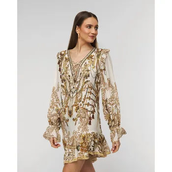 Dámské šaty Hedvábné šaty Camilla Ruffle Lace Up 20500-road-to-richesse