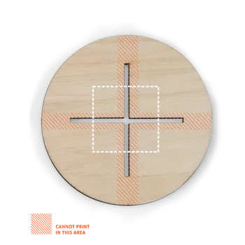 Vánoční stromek PINERY. Skládací dřevěný vánoční stromeček k vybarvení 110 Horní část, 60 x 60 Sítotisk (plast, papír), 2 barvy