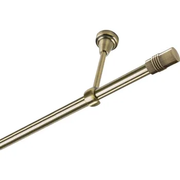 Garnýž Garnýž kovová jednořadá 16mm Cylinder mosaz 120 cm (do stropu / na tunýlek - bez kroužků)