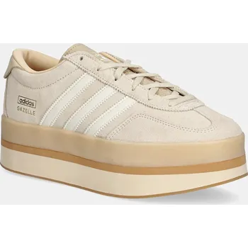 Dámské tenisky Semišové tenisky adidas Originals Gazelle Stack JQ7666 béžová 12X, EUR 36 2/3