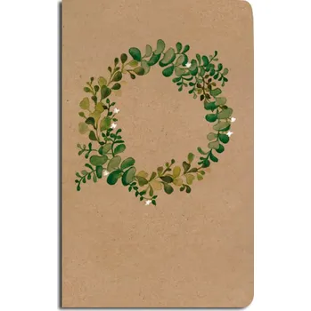 Baloušek Notes čistý - A5 - kraft - Zelený věnec