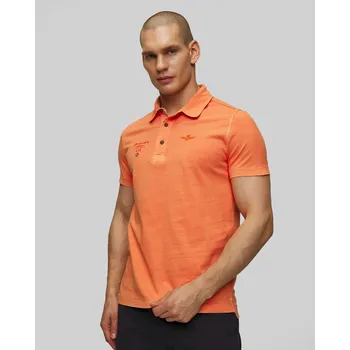 Pánské tričko Oranžové Pánské Polo Aeronautica Militare 251po1852j677-57594