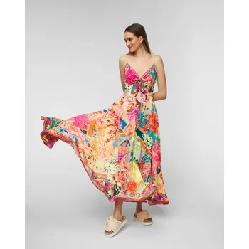 Dámské šaty Hedvábné šaty Camilla Long Dress W/ Tie Front 21967-meet-me-in-the-garden