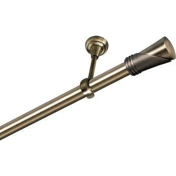 Garnýž Garnýž kovová jednořadá 25mm Duncan mosaz 100 cm (do stropu / na tunýlek - bez kroužků)