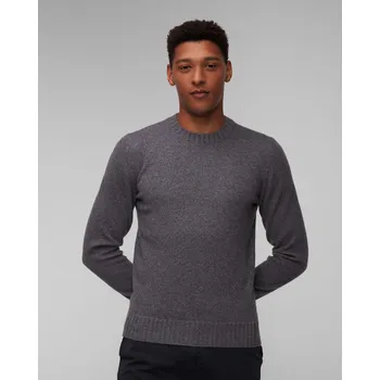 Pánský svetr Šedý Kašmírový Pánský Svetr Gran Sasso 20201-72