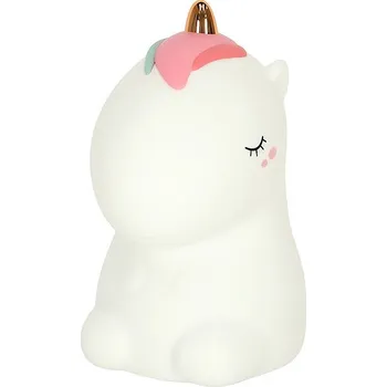 Dětské svítidlo KIK KX3689 Noční RGB lampička dotyková jednorožec 1200 mAh, USB