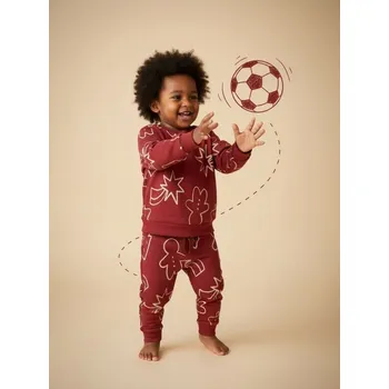 Chlapecké oblečení Sinsay - Mikina s vánočním motivem - burgundy - 018FX-53X - 018FX-53X-86