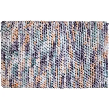 Koupelnová předložka GRUND Předložka koupelnová Punto 60x100 cm, stříbrná taupe