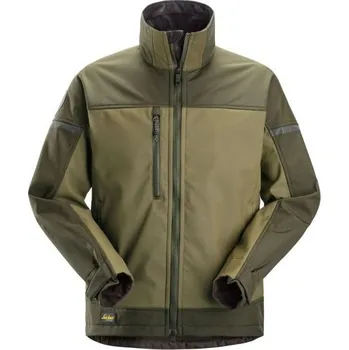 Pánská softshellová bunda Snickers Workwear | Softshellová bunda AllroundWork Stretch khaki - M / M