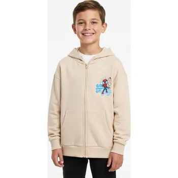 Chlapecká mikina Sinsay - Mikina s kapucí Spidey & His Amazing Friends - béžová - 816DM-08X - 816DM-08X-140