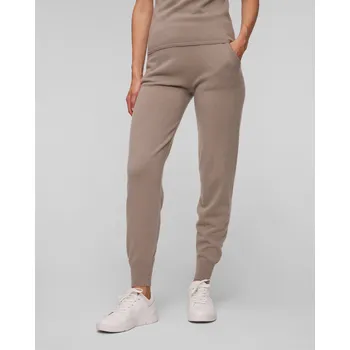 Dámské kalhoty Hnědé Dámské Kašmírové Kalhoty Allude 11117-85