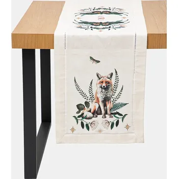 ubrus Bavlněný běhoun Medicine béžová barva RW25-ORU603 01X