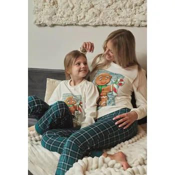 Pánské pyžamo Pyžamo Cornette 671/347 Cookie long/r S-2XL dámské ecru XL