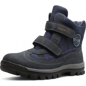 Dívčí obuv DĚTSKÉ KOTNÍKOVÉ BOTY WINK HX92755-3 MODRÁ Barva: MODRÁ, Velikost: 35