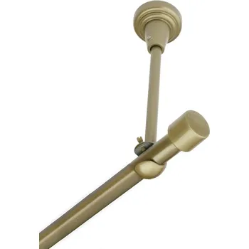 Garnýž Garnýž kovová jednořadá 16mm Pullo zlatá antik 250 cm (do stropu / na tunýlek - bez kroužků)