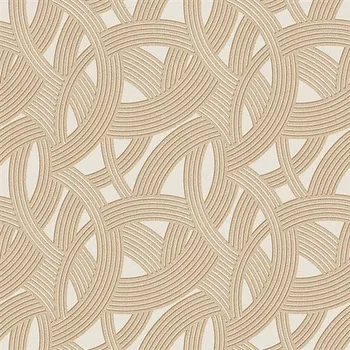 Tapeta Vliesové tapety na zeď moderní vzor zlato-hnědý 6390-02