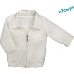 Kojenecká bunda Nicol, Paula - šedá/smetanová, vel. 104; 104 (3-4r); šedá; Bavlna, minky