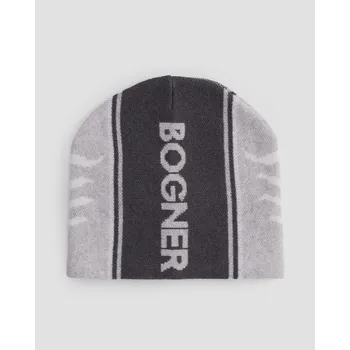 Čepice Šedá Pánská Vlněná čepice Bogner Hanno 91006087-970