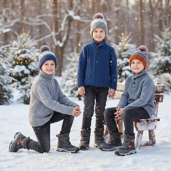 Chlapecké tenisky Protetika - zimné topánky s membránou PRO-TEX REDIK grey Veľkosť: 31