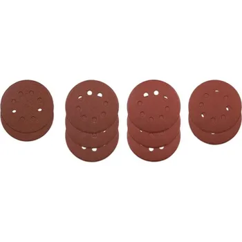 Brusný kotouč Sada 125mm brusných kotoučů Ryobi RO125A10, 10-dílná