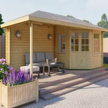 Zahradní domek Chata Niklas s přístřeškem Tuindeco