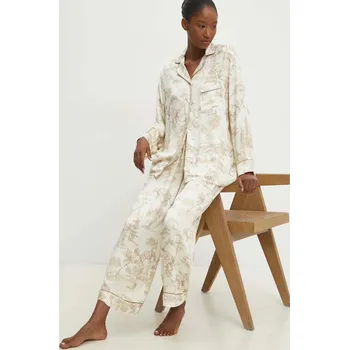 Dámské pyžamo Pyžamo Answear.LAB dámské, béžová barva 4261.cjk 80X, vel. XS