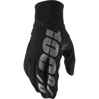 Cyklistické rukavice Rukavice cyklistické pánské 100% HYDROMATIC Waterproof Glove Black - XXL