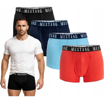 Boxerky MUSTANG pánské boxerky bavlna 4 ks (balení) vel. M