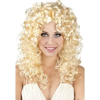 Karnevalová paruka Boland paruka dlouhé vlasy světlá blond kudrnaté