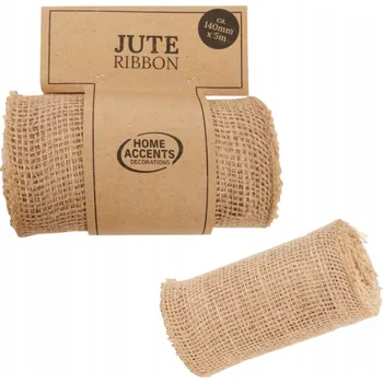 Stuha Jutová stuha přírodní jutová páska 14 cm x 5 m