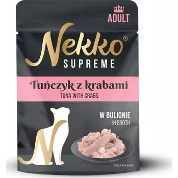 Krmivo pro kočku NEKKO SUPREME ADULT TUŇÁK S KRABEM VE VÝVARU KRMIVO PRO KOČKY 70g