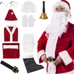 Pánský kostým Springos Santa Claus červený univerzální 9 dílů
