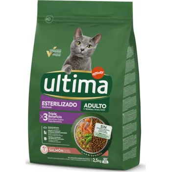 Krmivo pro kočku Výhodné balení: 2x2,5kg Ultima Cat Sterilised Adult losos